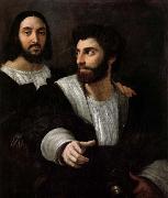 RAFFAELLO Sanzio Together with a friend of a self-portrait France oil painting artist